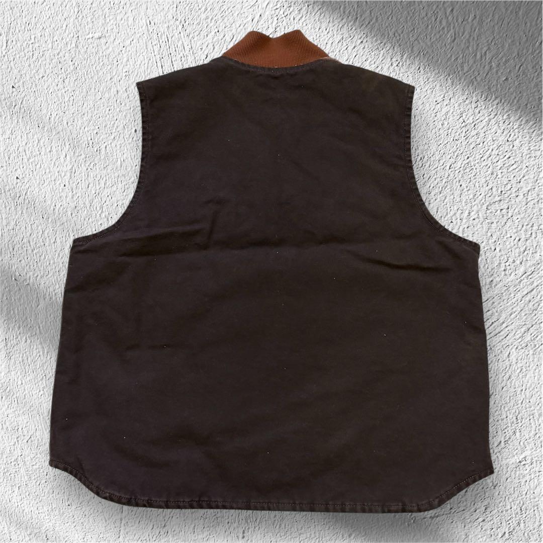 Carhartt ダックベスト V02 ダークブラウン メキシコ製 XLサイズ