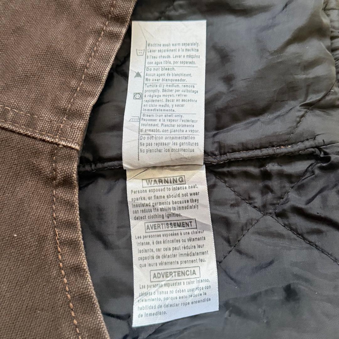 Carhartt ダックベスト V02 ダークブラウン メキシコ製 XLサイズ