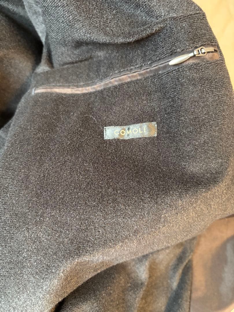 COMOLI 23AW コットンシルクフーデッドコート サイズ3 着用1回