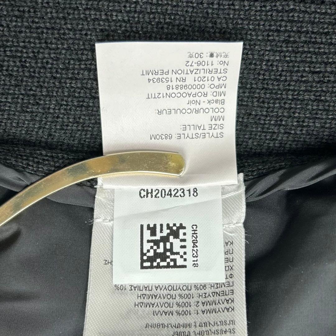 極美品   カナダグース ニットダウン 6830M