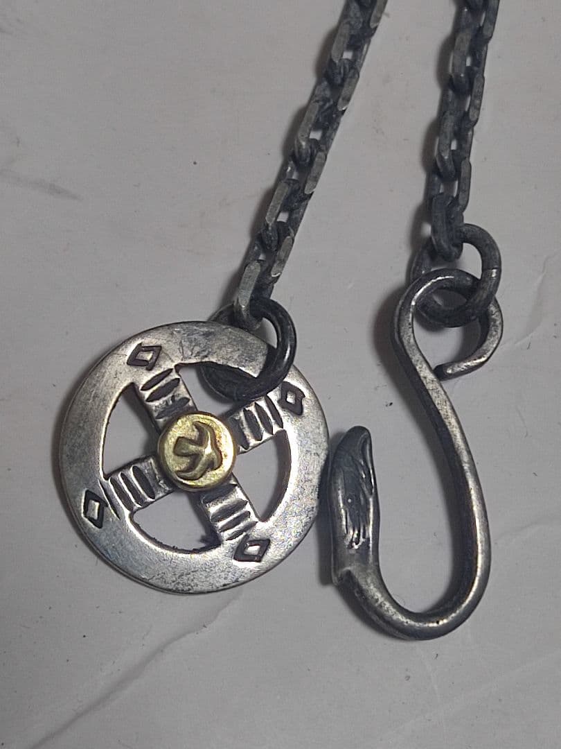 ゴローズgoro's金付きメディスンホイール＆イーグルフック＆細角チェーン