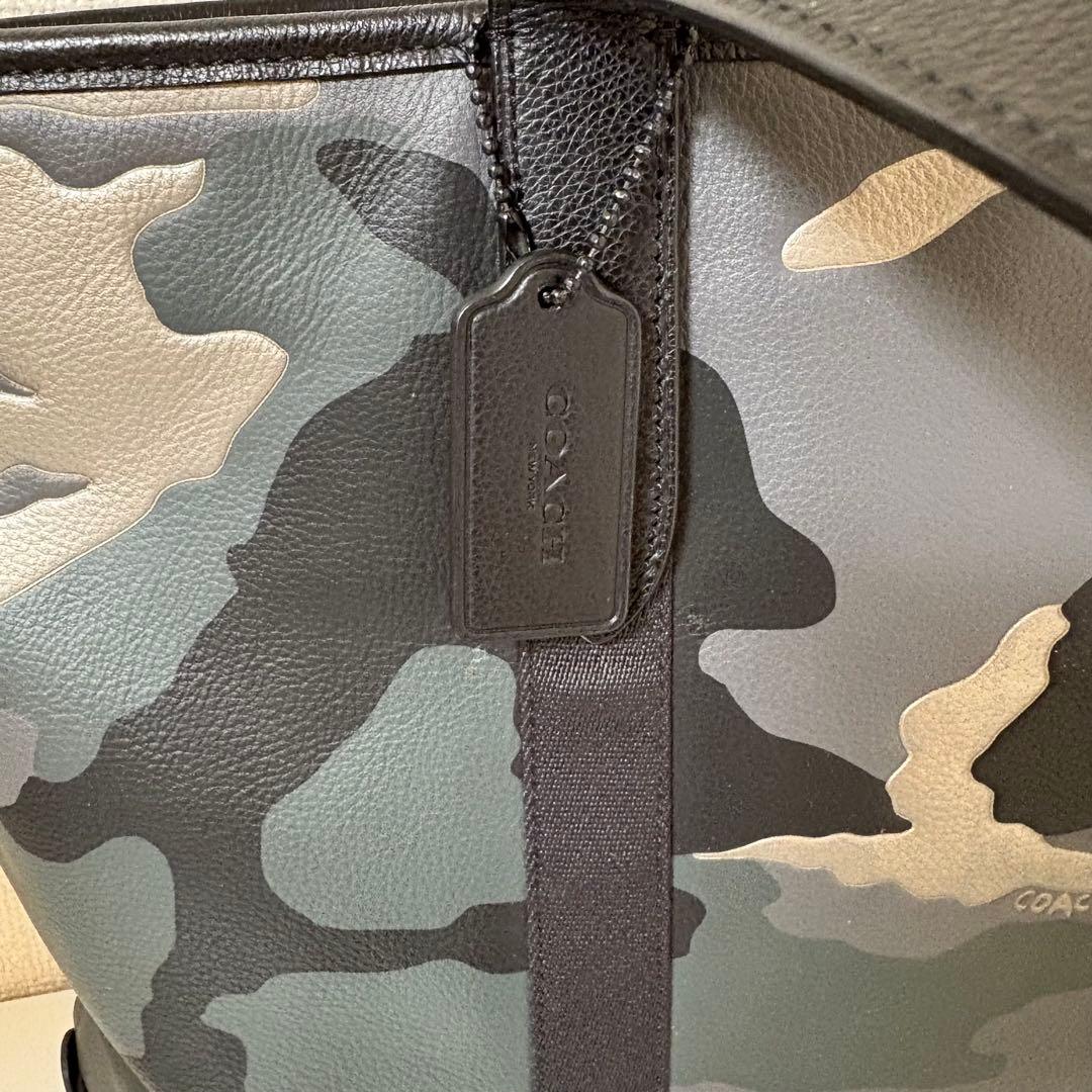 COACH コーチ 迷彩柄 トートバッグ　カモフラージュ　グレー
