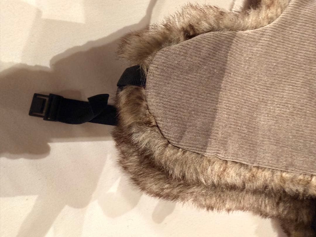 NANGA グレー コーデュロイ フライトキャップ