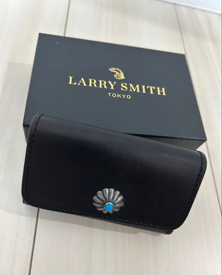 ラリースミス ターコイズ ケース 財布　箱&保証書付属