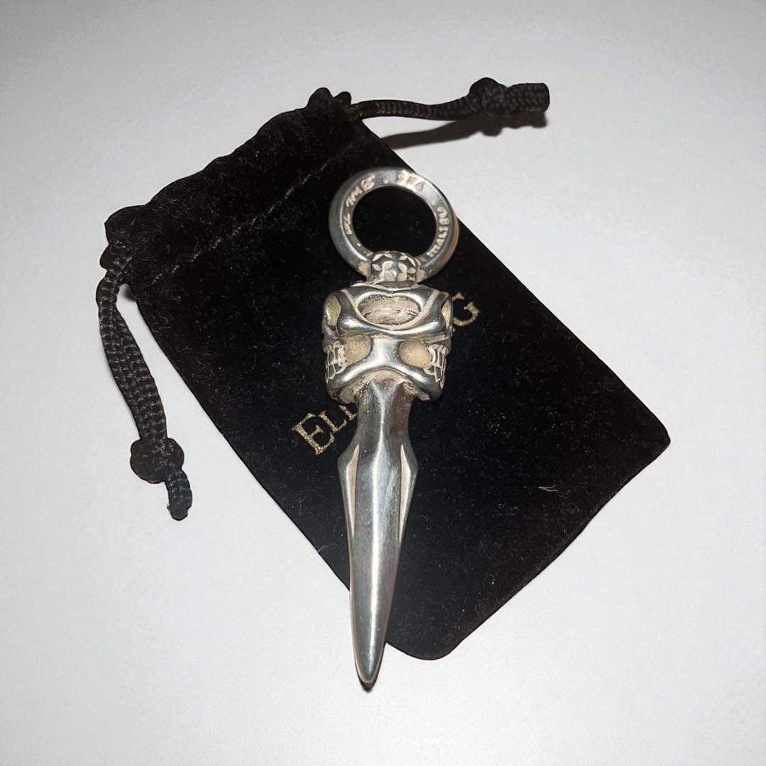 美品 ビルウォールレザー アルティメット ダブルスカルダガー ペンダント