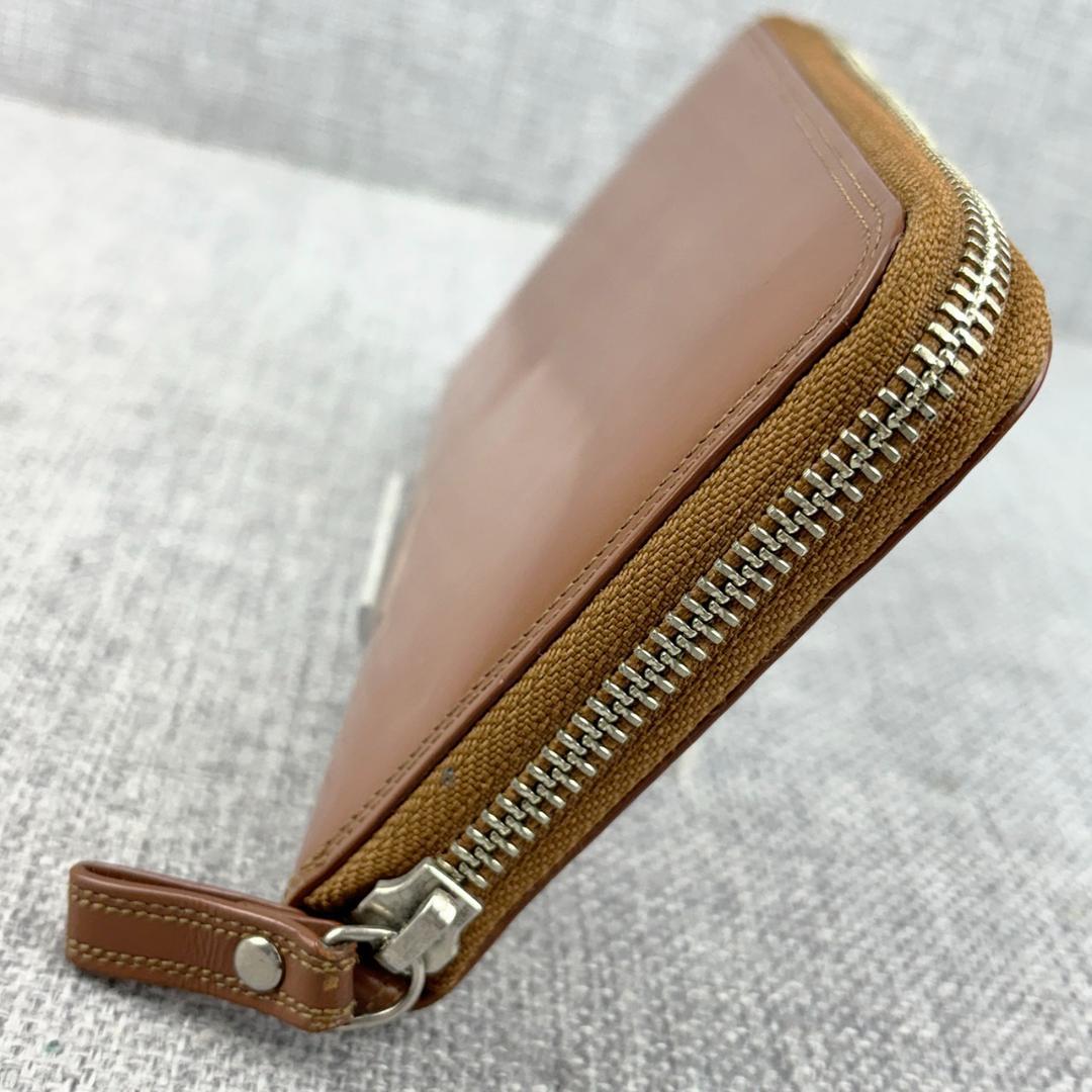 美品ポーター★コードバンレザー ジッピーウォレット 長財布 本革 茶 日本製
