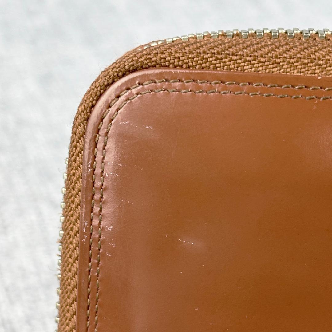 美品ポーター★コードバンレザー ジッピーウォレット 長財布 本革 茶 日本製