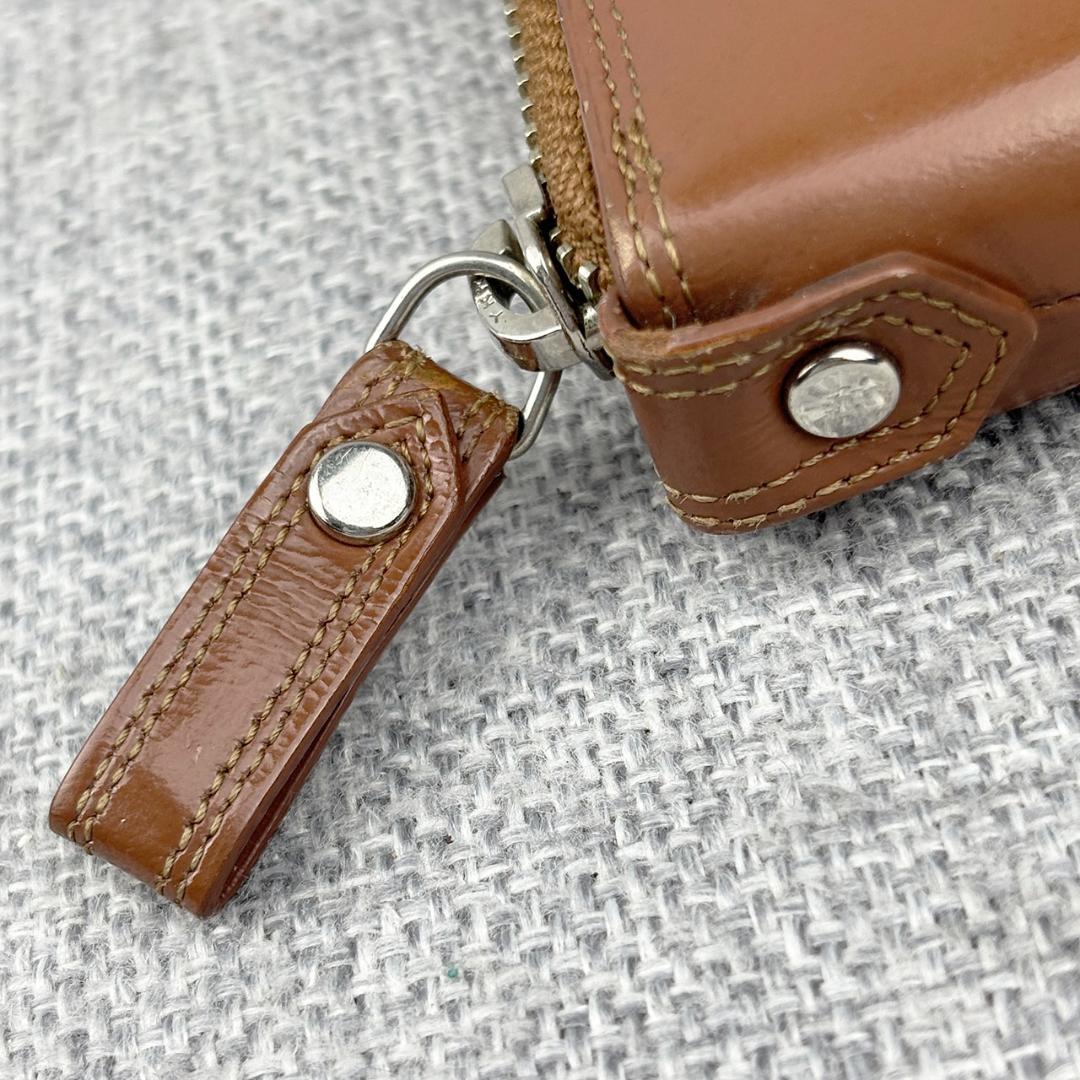 美品ポーター★コードバンレザー ジッピーウォレット 長財布 本革 茶 日本製