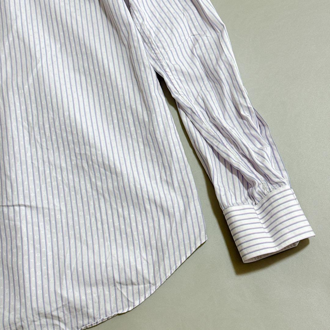 ルイヴィトン モノグラム総柄 ドレスシャツ 大きいサイズ 185 ホワイト 白