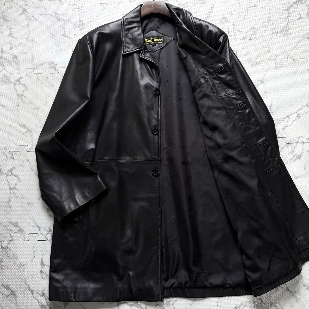 Wind Armor ウィンドアーマー ラムレザー カーコート 羊革 LLサイズ
