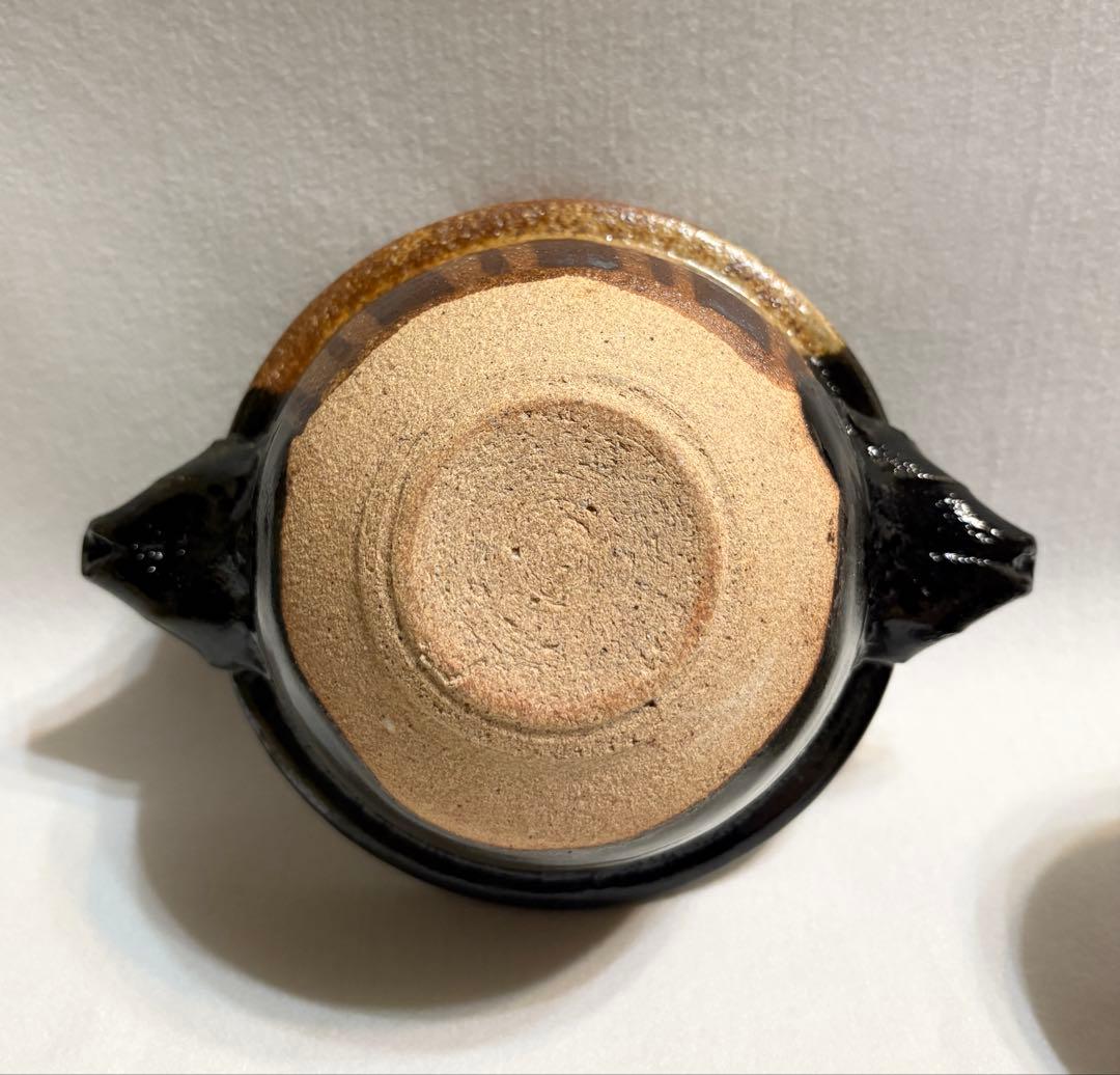 稲葉直人 黒織部 一人鍋 土鍋 キャセロール 1人鍋 陶芸 直人