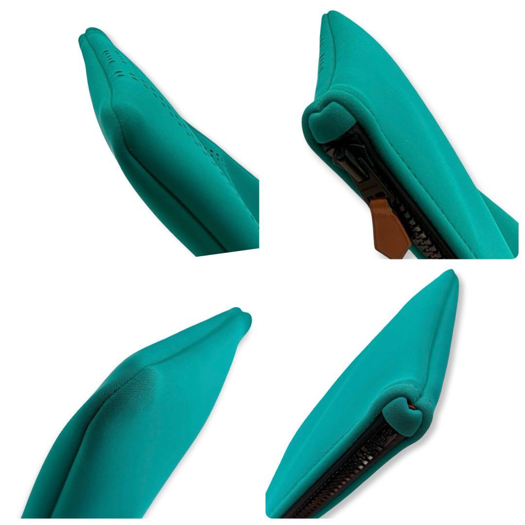 エルメス　ネオバン　MM　ポーチ　グリーン系　小物入れ　クラッチバッグ