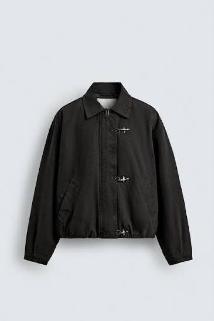 ブラック ファイヤーマンジャケット　アウター