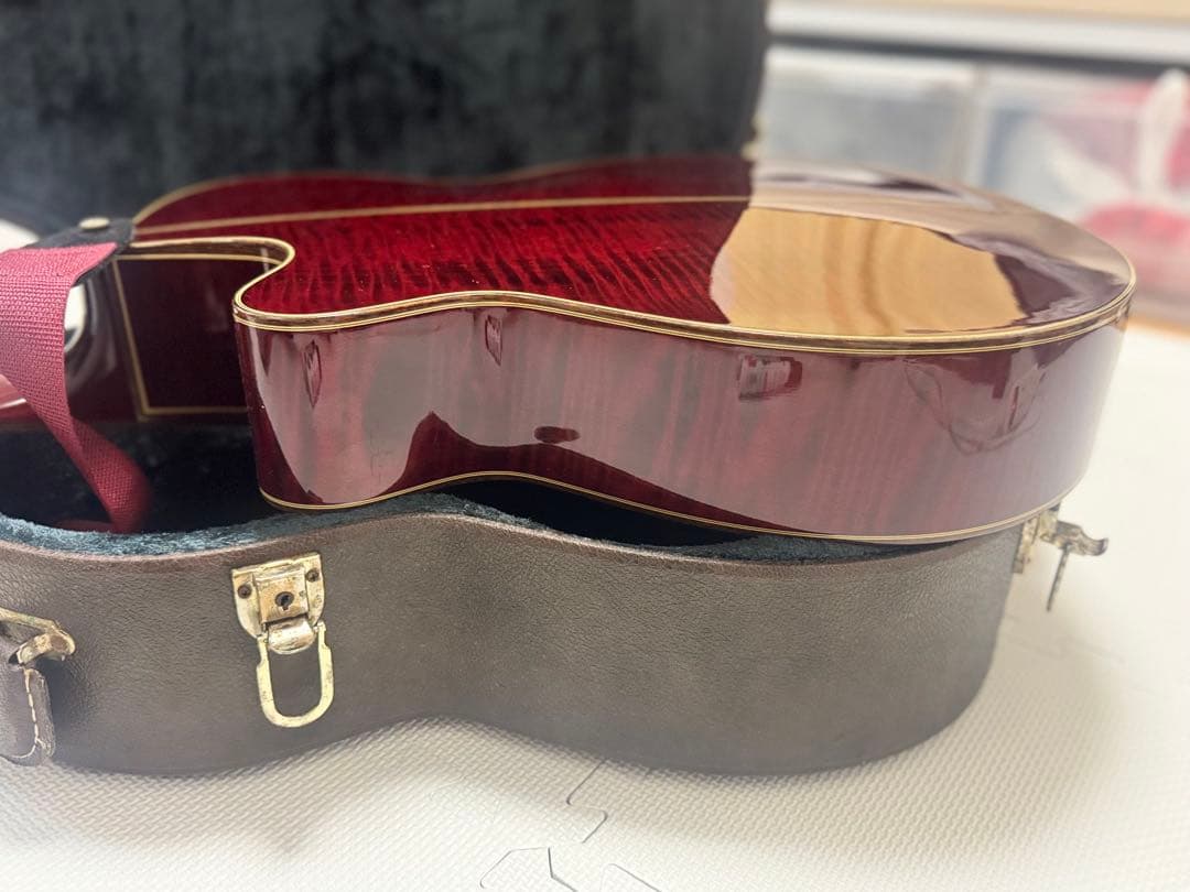 【美品】希少赤カラー Takamine エレアコ　NPT-115