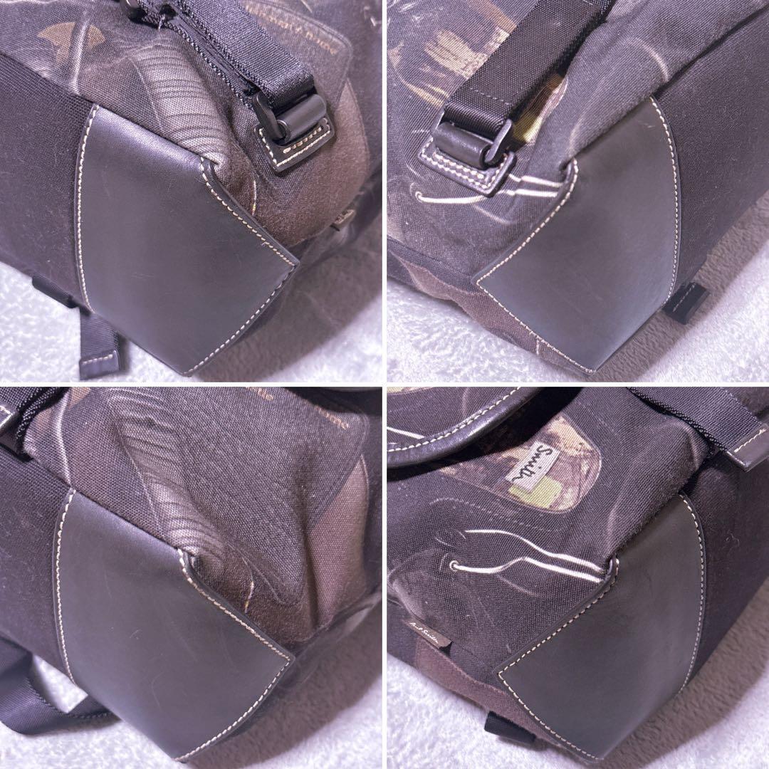 【極美品】ポールスミス メッセンジャーバッグ ガジェット 総柄 A4 PC 紫