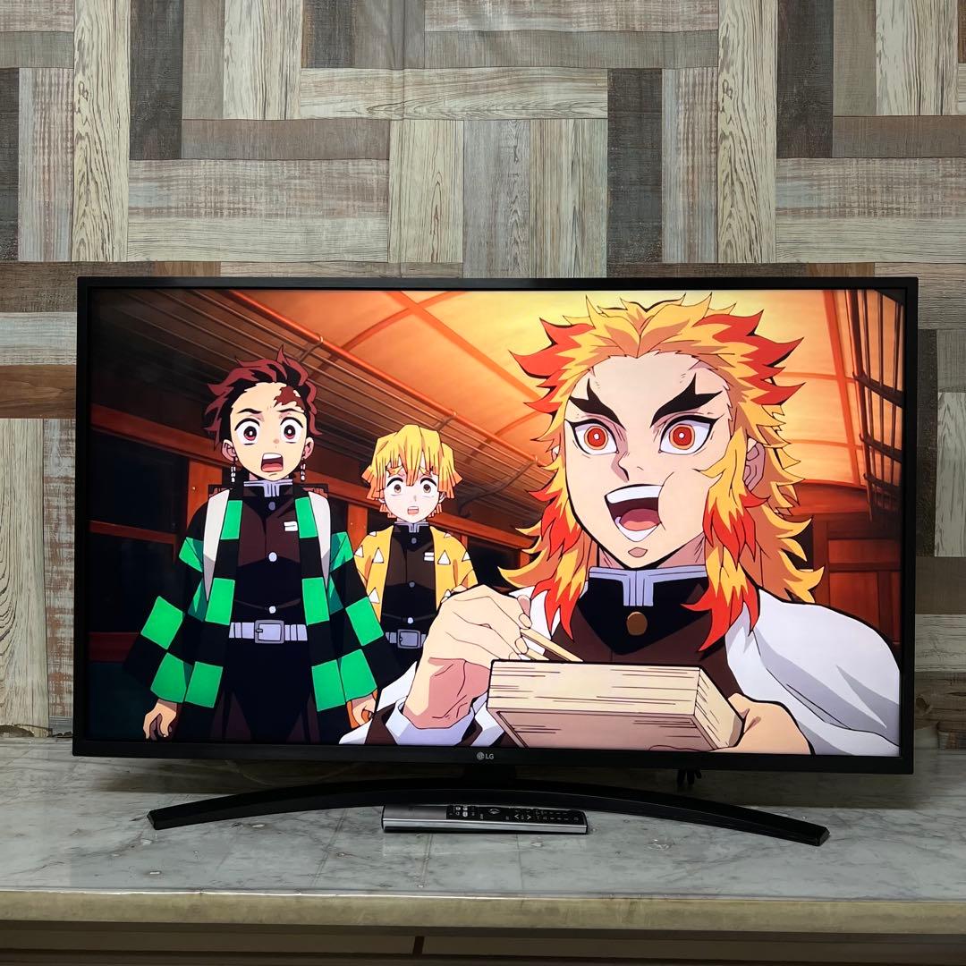 即日受渡❣️全国送料込 LG 43V型4Kチューナ内蔵テレビ、ネット視聴多数