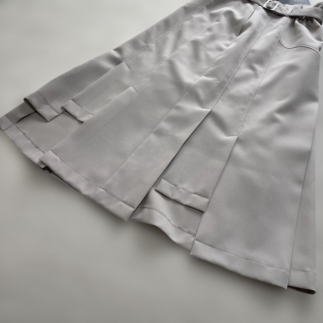 【難あり】新品タグ付き ランダムカットデザインスカート アイボリー