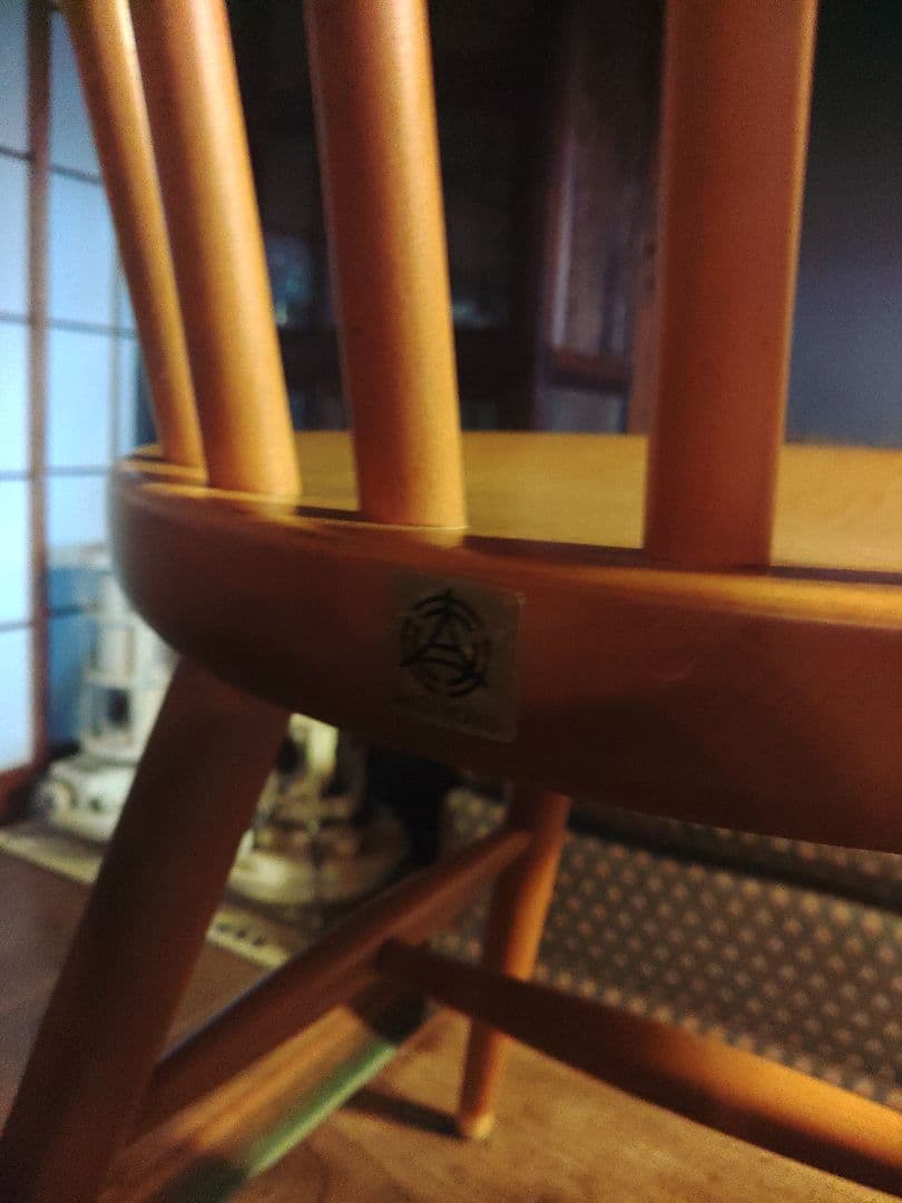 秋田木工　２脚　北欧　椅子　チェア　レトロ　アンティーク　ヴィンテージ