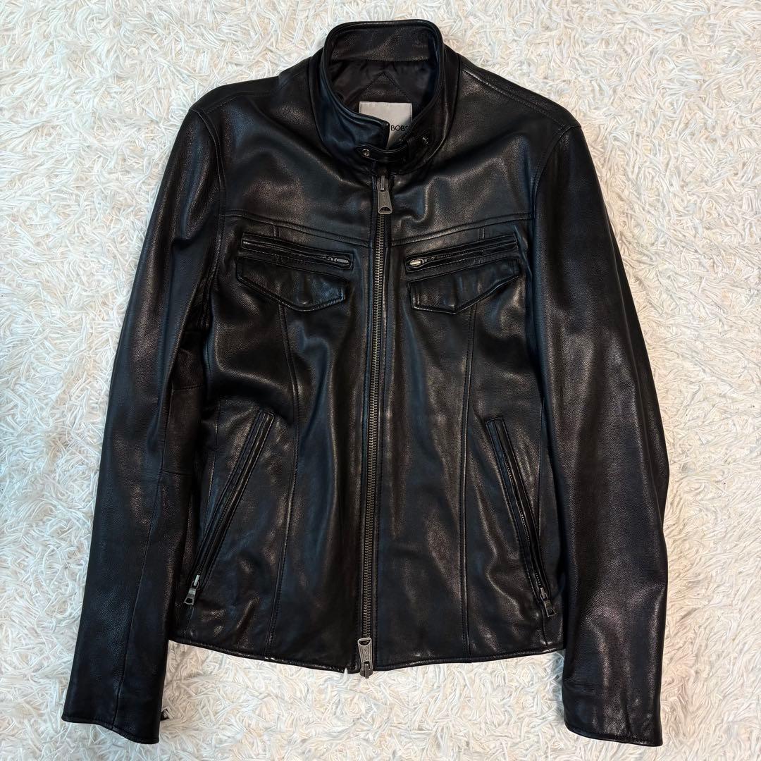 ✨極美品/やぎ革/L✨バッファローボブズ レザージャケット シングルライダース