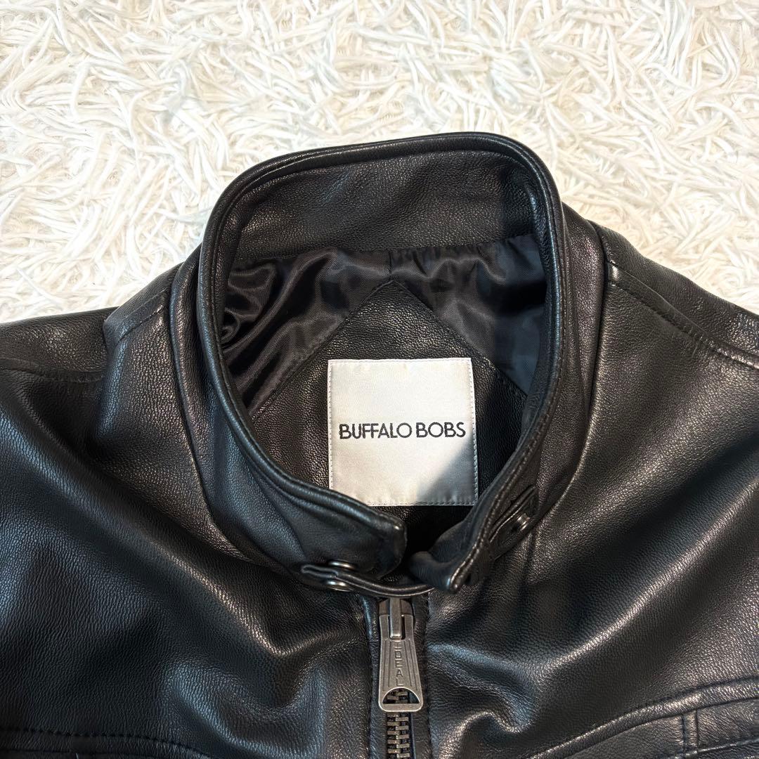 ✨極美品/やぎ革/L✨バッファローボブズ レザージャケット シングルライダース