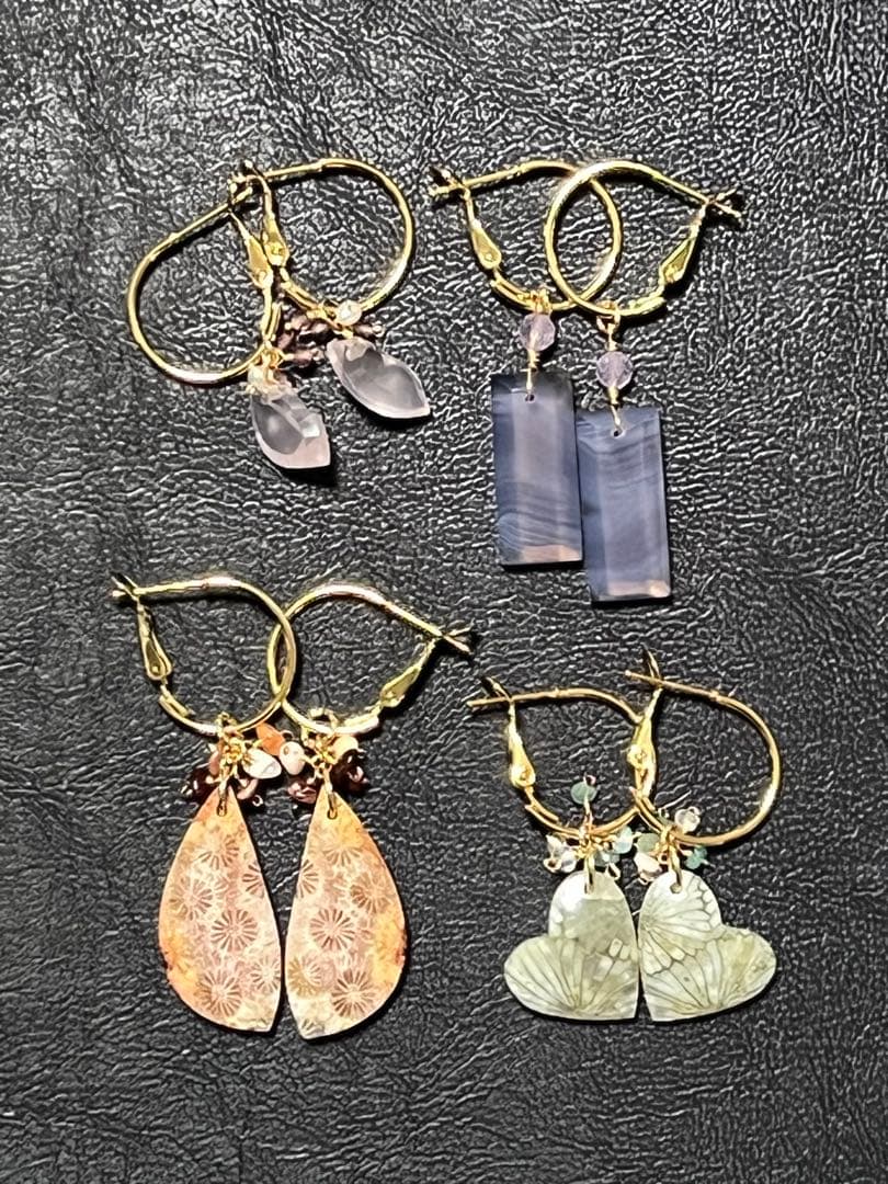 skygray14kgf ローズクォーツ リップカービングコンケーブ