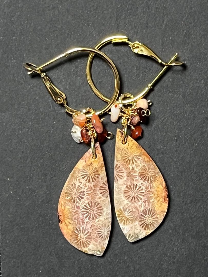 skygray14kgf ローズクォーツ リップカービングコンケーブ