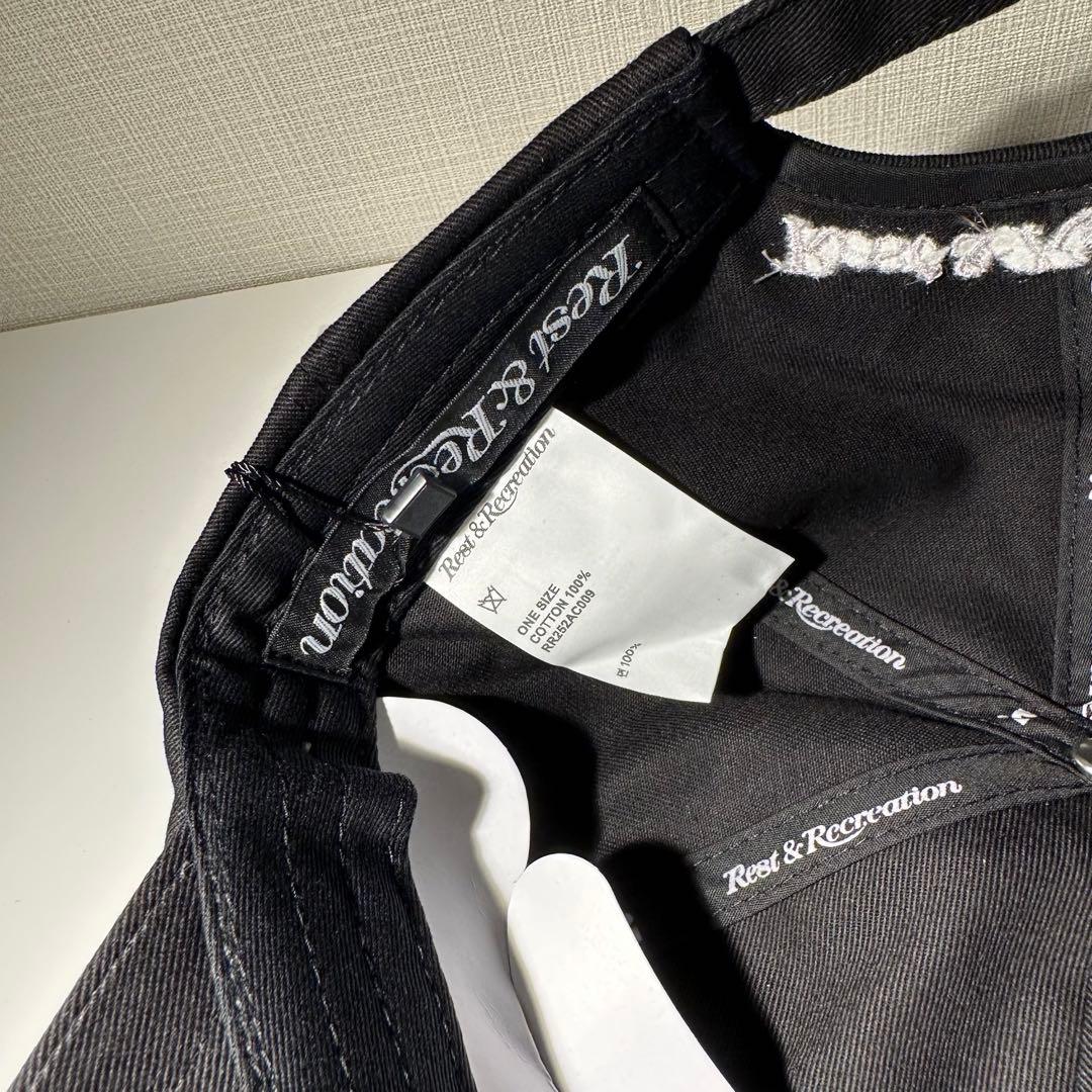 Reset & Recreation レディースキャップ 黒　韓国ブランド