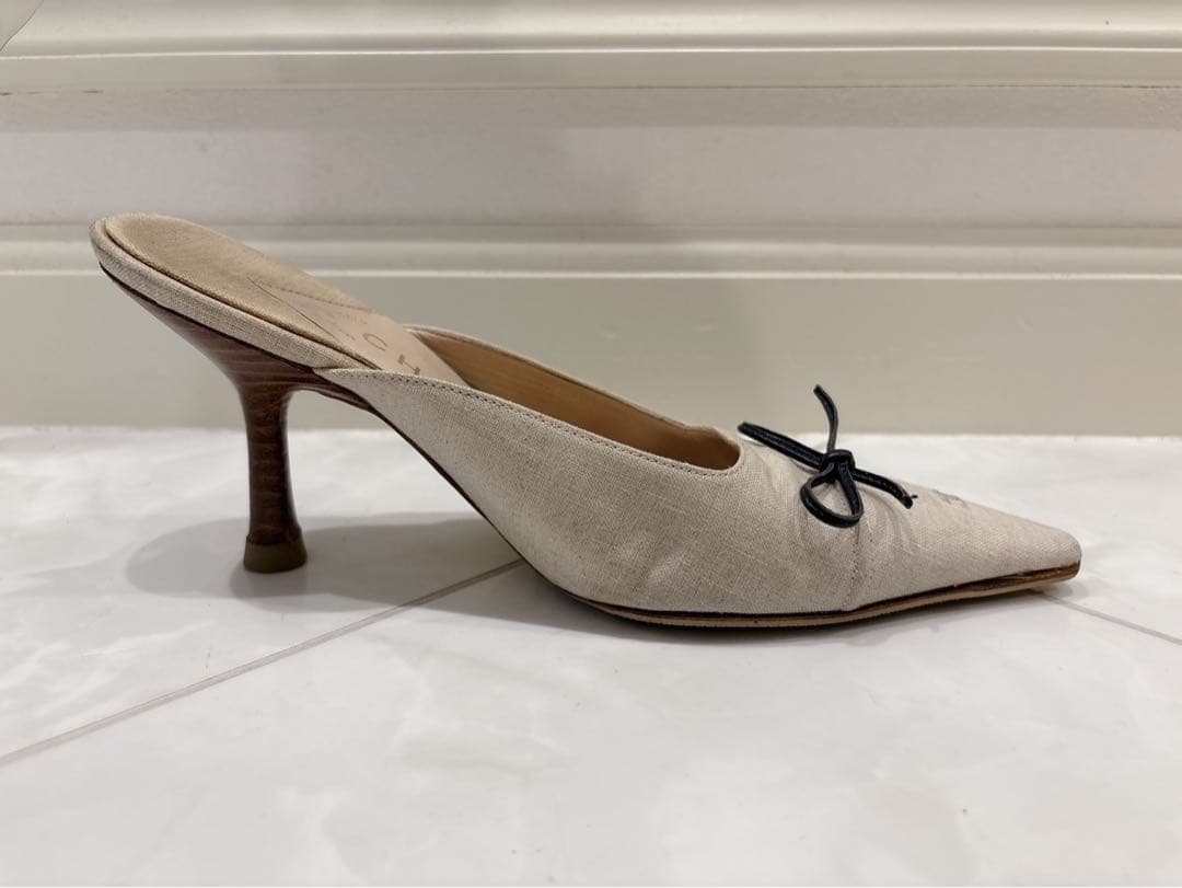 CHANEL シャネル ココマーク ミュール ホワイト 36サイズ 23cm