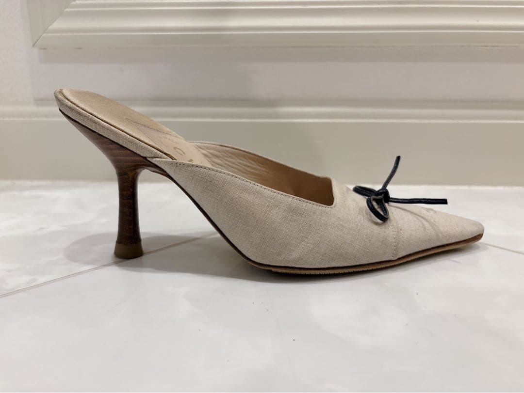 CHANEL シャネル ココマーク ミュール ホワイト 36サイズ 23cm