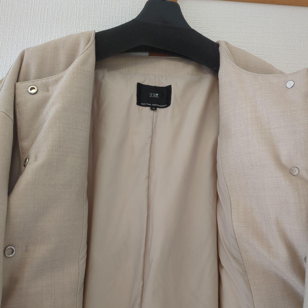 専用！【3Ｌ】23区 ステッチレスサステナブルショートダウン 46