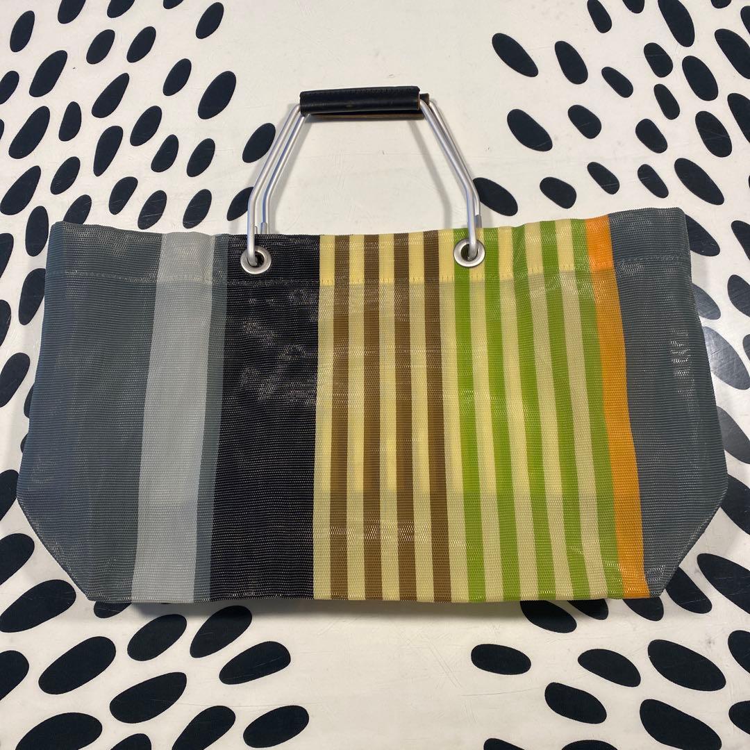 MARNI ストライプエコバッグ マルチカラー