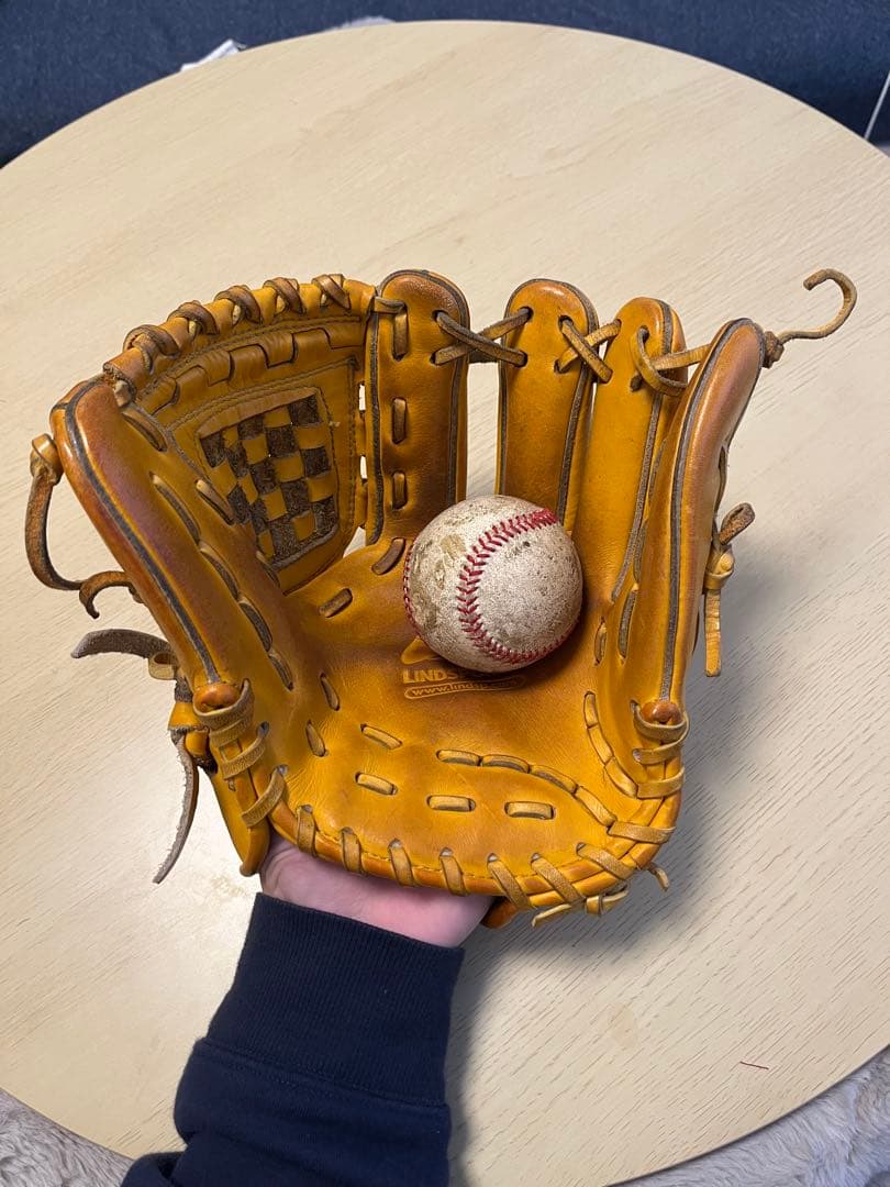 硬式グローブ 右投げ用　バスケットウェブ