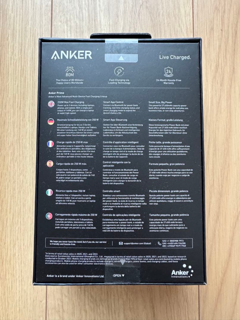 Anker Prime Power Bank (27650mAh, 250W)③