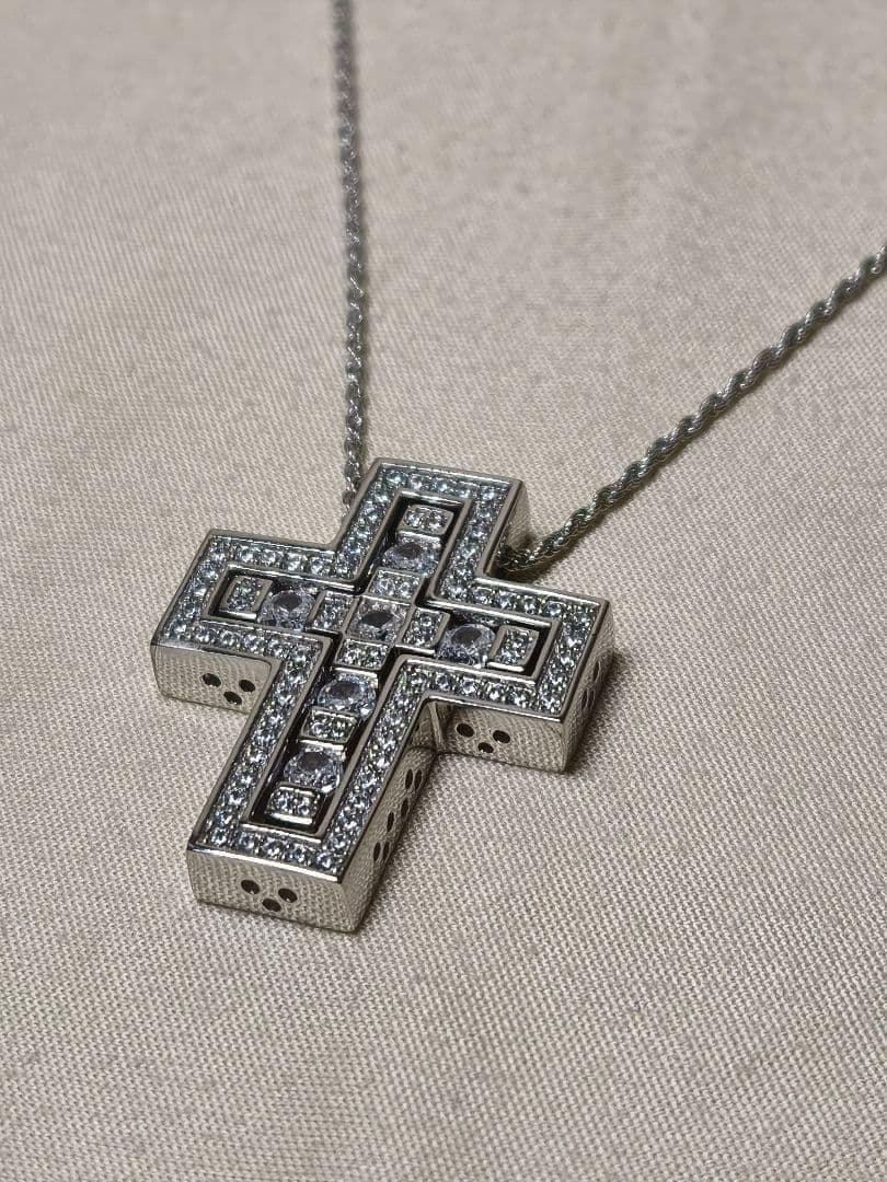 クロスネックレスシルバー 45cm※DAMIANI ダミアーニ ベルエポック風