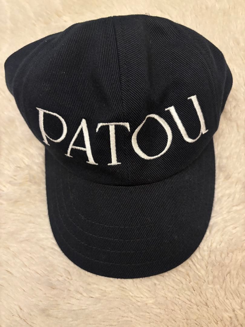 PATOU ブラック キャップ M-Lサイズ