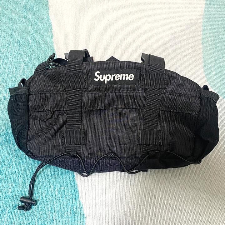 【美品】Supreme ブラック ボディバッグ　AW19 ボディバッグ