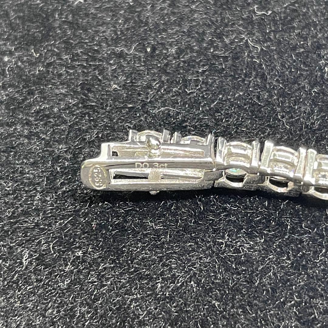 モアサナイト ブレスレット 4ミリ 17cm　【4BS17】