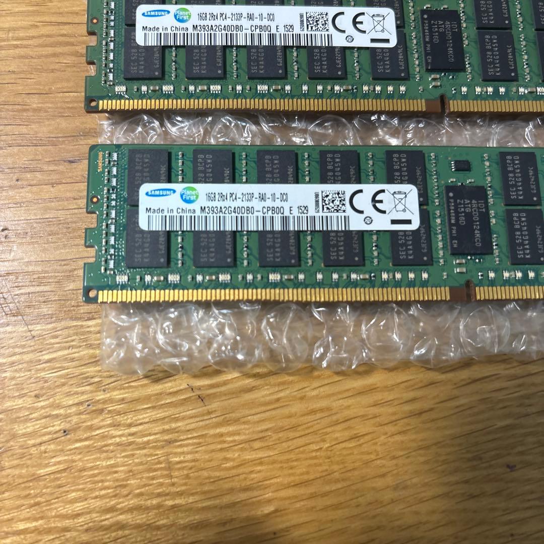 サ*ケ様 SAMSUNG PC4-2133P-RE0 DDR4 16G×2枚 計