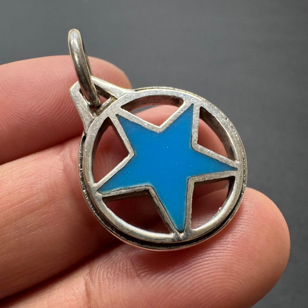 【星型 silver925】ターコイズ ネックレストップ
