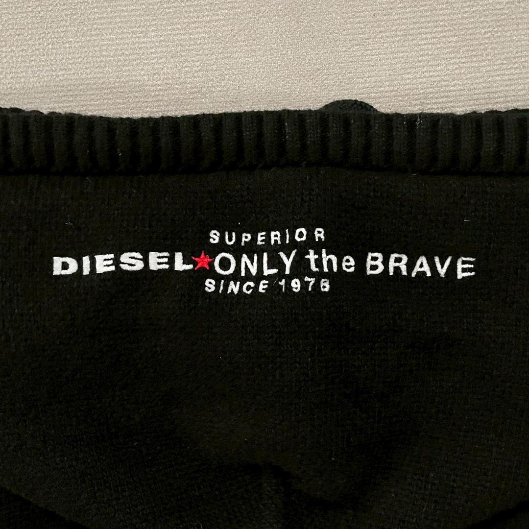 超美品 DIESEL 近年 厚手 ニット パーカー イタリア製