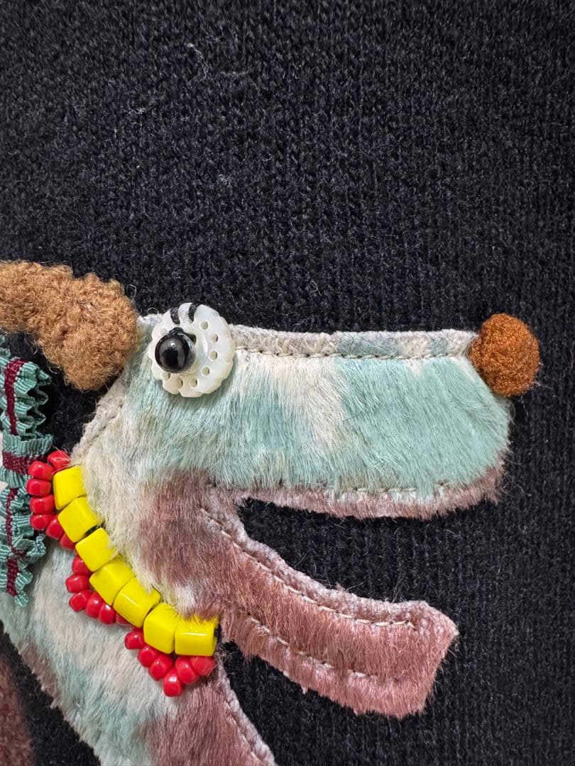 アルベロベロ　OLLEBOREBLA 動物刺繍 長袖セーター