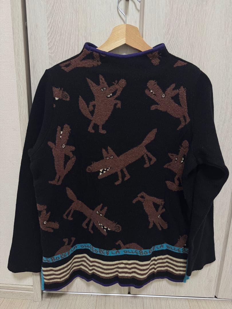 アルベロベロ　OLLEBOREBLA 動物刺繍 長袖セーター