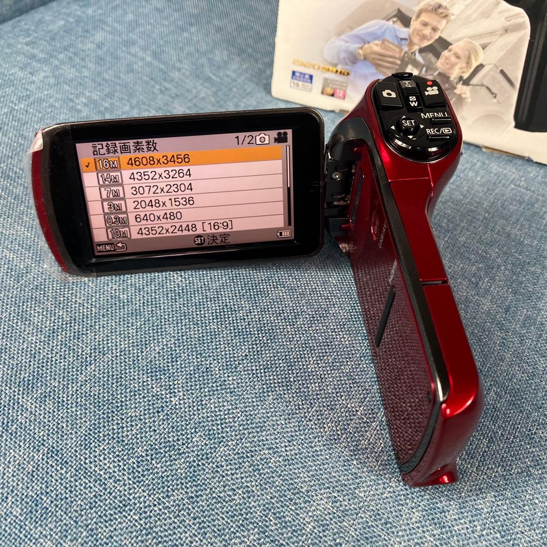 美品　Panasonic デジタルムービーカメラ HX-DC3 レッド