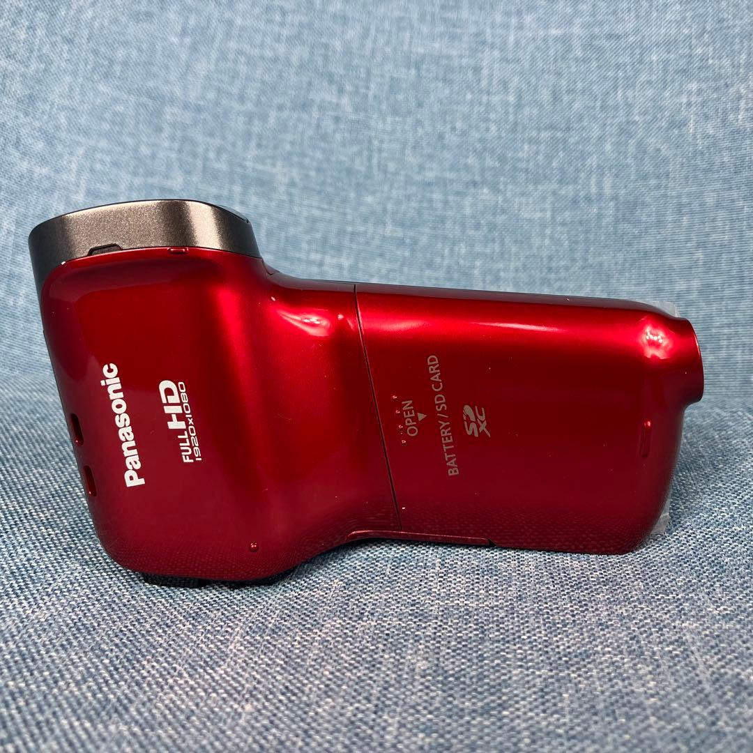 美品　Panasonic デジタルムービーカメラ HX-DC3 レッド