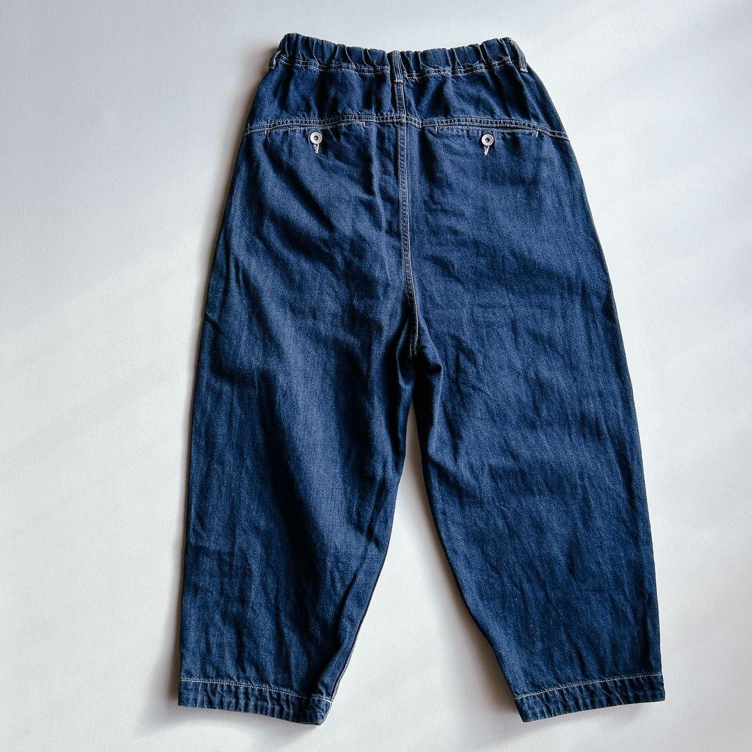 tumugu ツムグ ⿻ コットンリネン デニムパンツ テーパード ルーズ 春