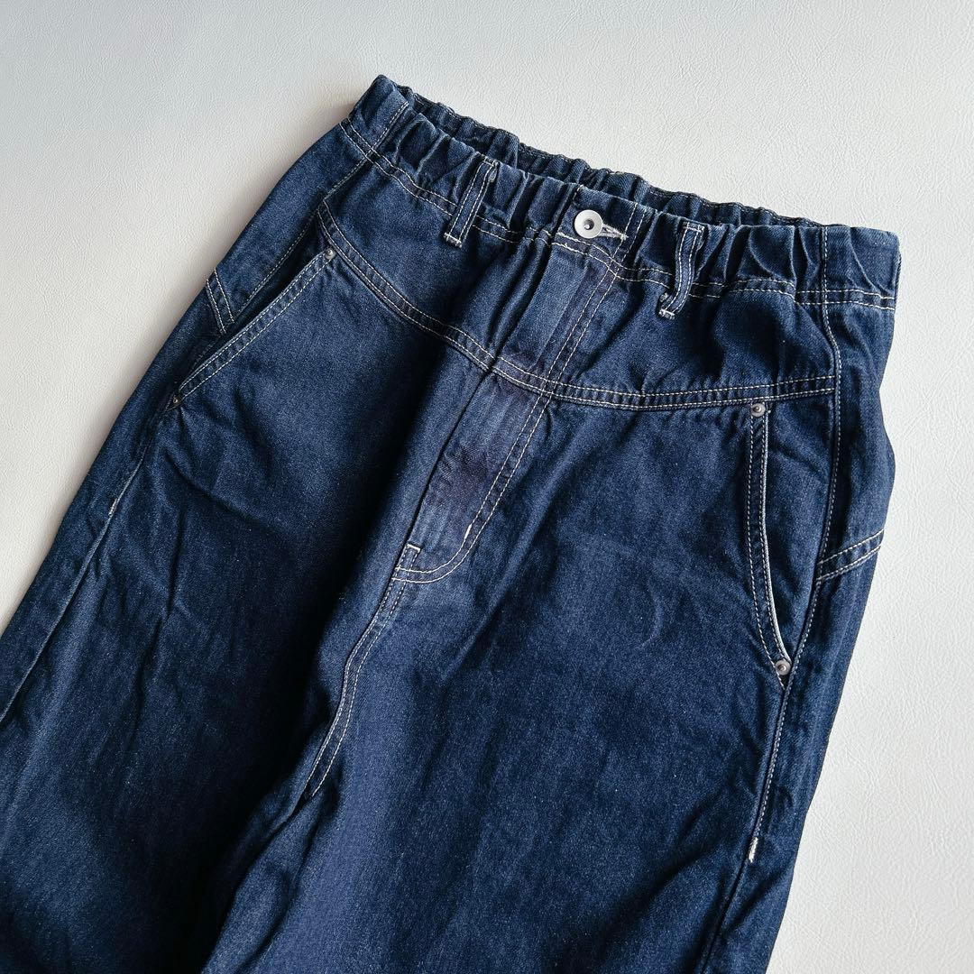 tumugu ツムグ ⿻ コットンリネン デニムパンツ テーパード ルーズ 春