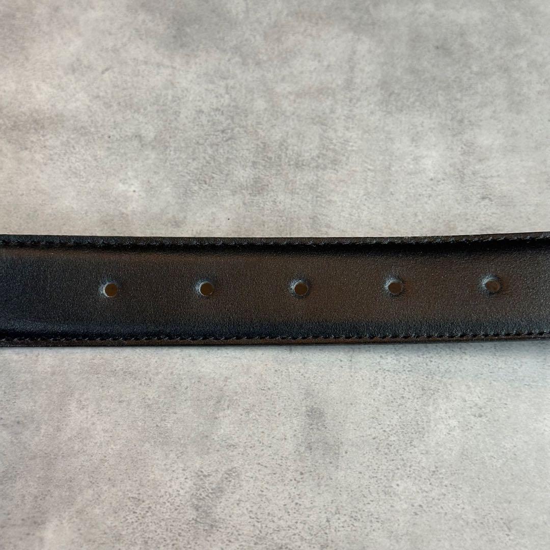 BURBERRY ゴールドバックル　レザーベルト　交換用バックル付属