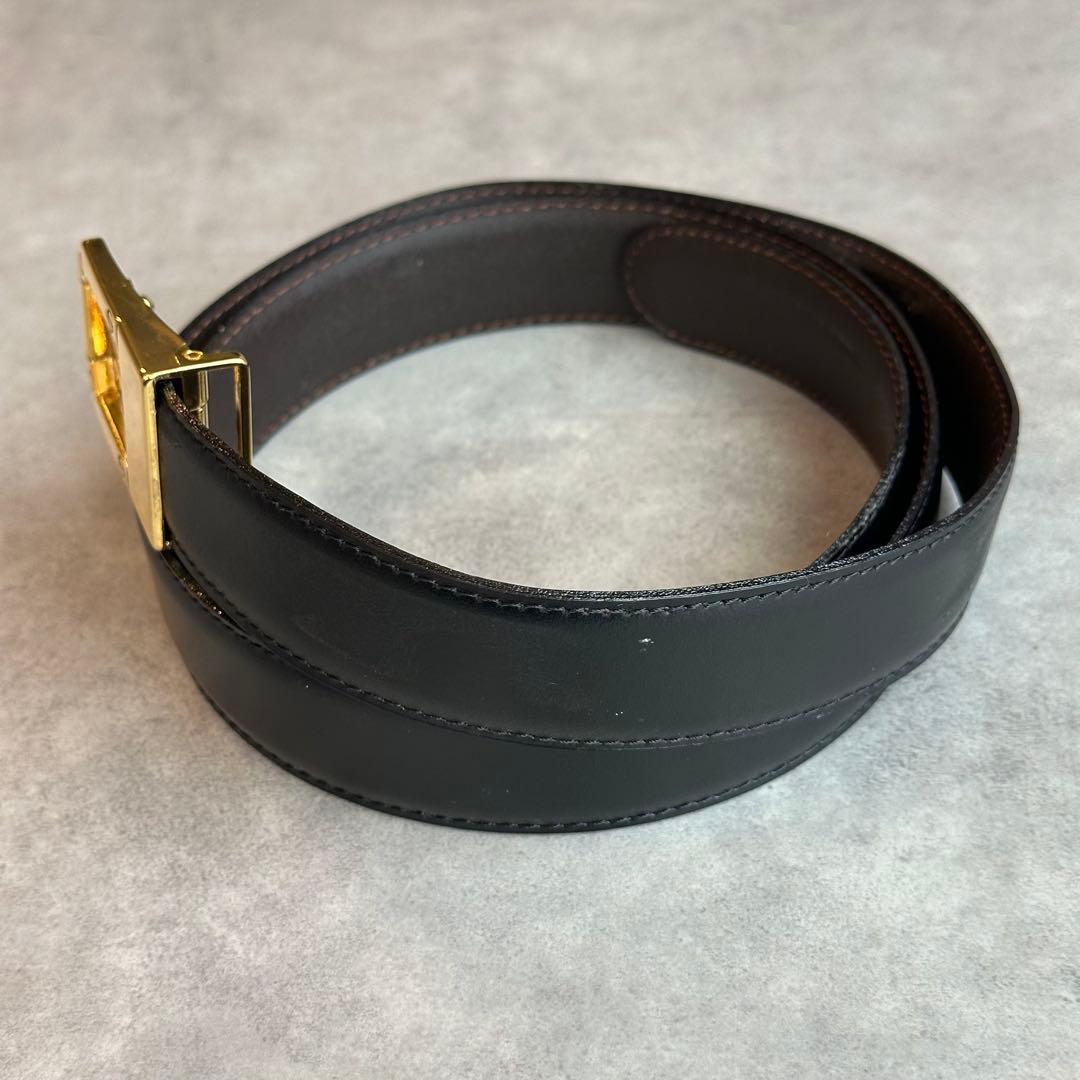 BURBERRY ゴールドバックル　レザーベルト　交換用バックル付属