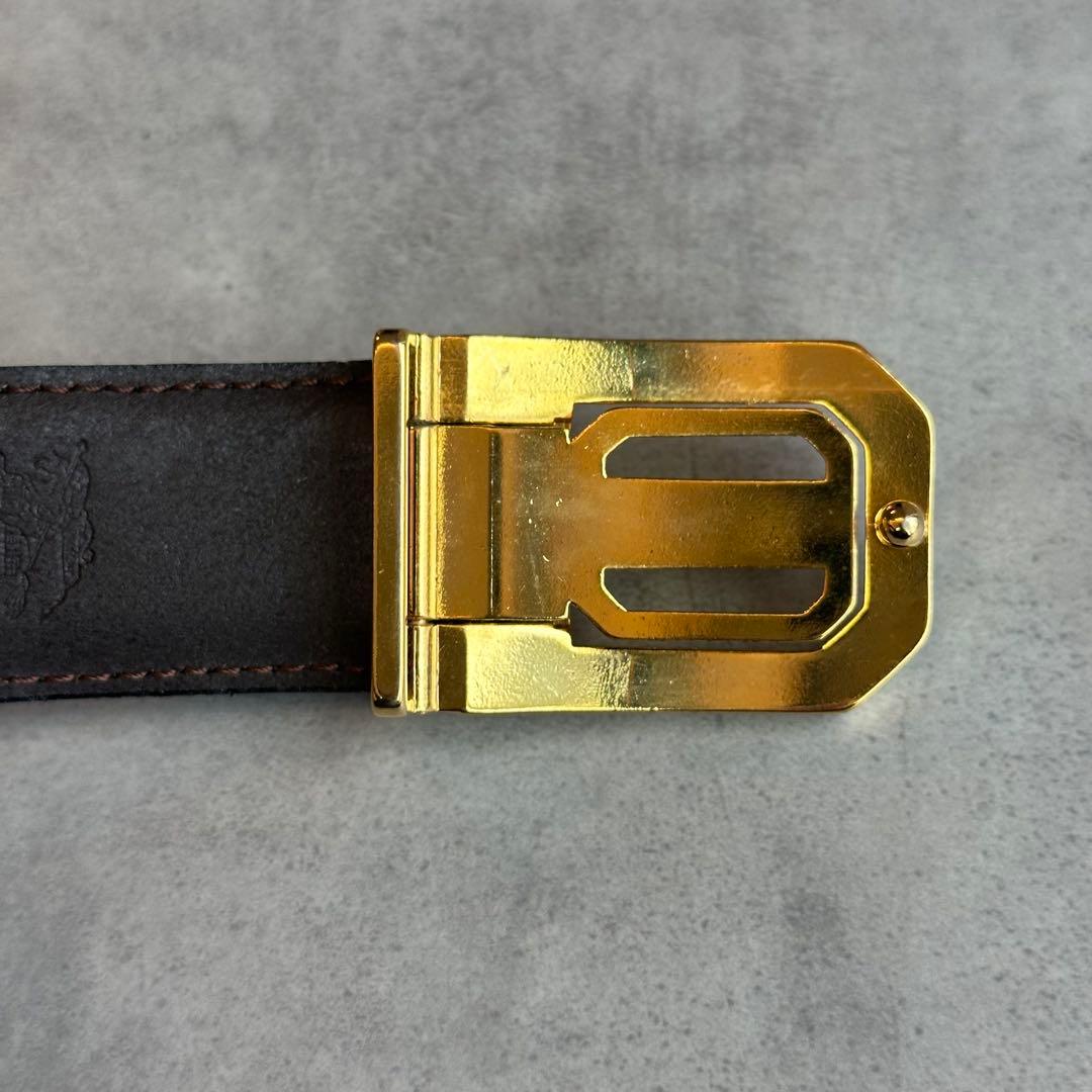 BURBERRY ゴールドバックル　レザーベルト　交換用バックル付属