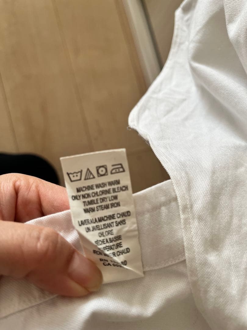 Thom Browne ホワイト ボタンダウンシャツ